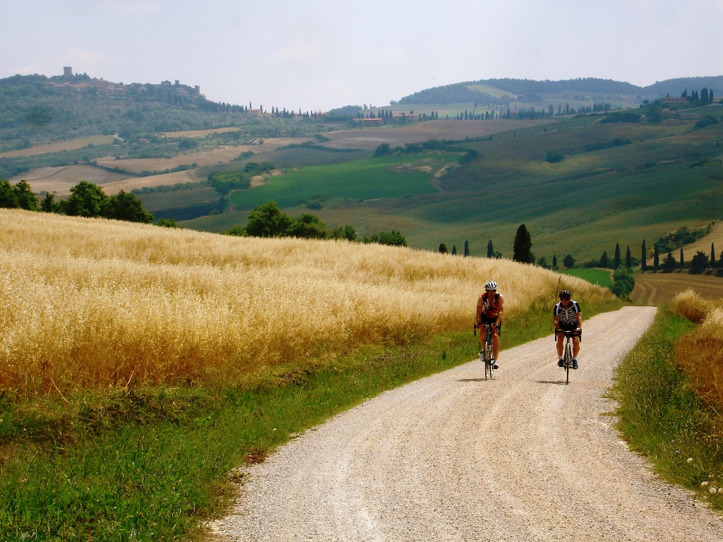 peasaggio e biciclette